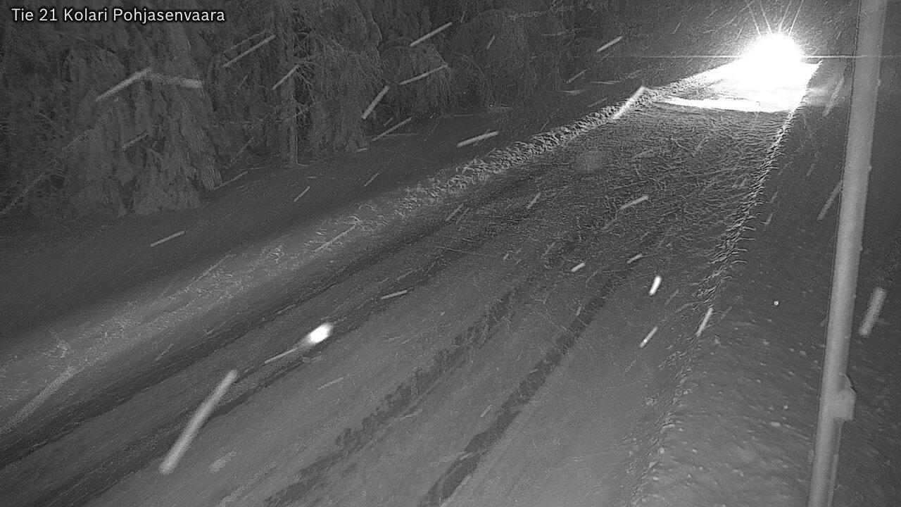 Weather Camera Image Väg 21 Kolari, Pohjasenvaara, Kolari, Lappi