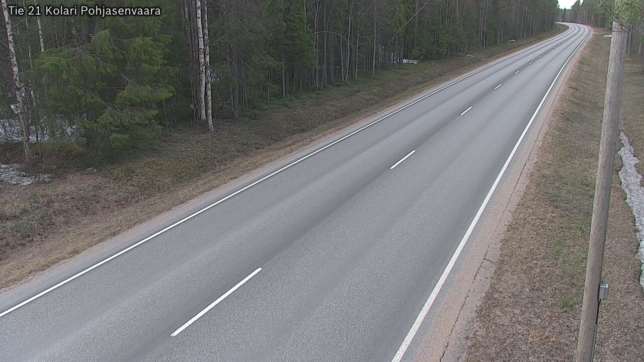 Weather Camera Image Väg 21 Kolari, Pohjasenvaara, Kolari, Lappi