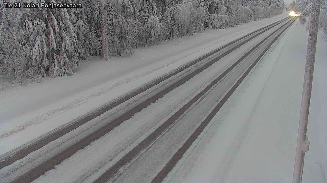 Weather Camera Image Väg 21 Kolari, Pohjasenvaara, Kolari, Lappi