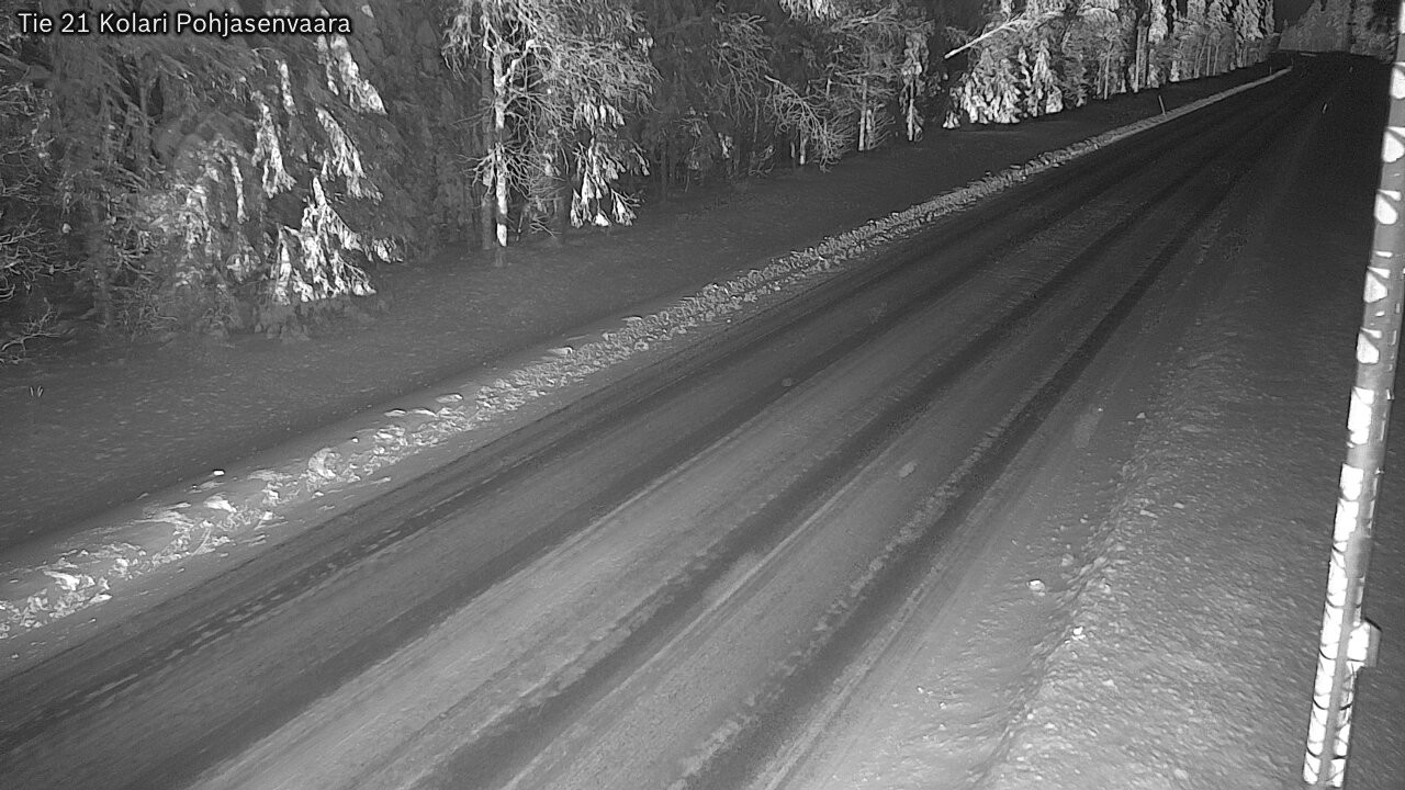 Weather Camera Image Väg 21 Kolari, Pohjasenvaara, Kolari, Lappi
