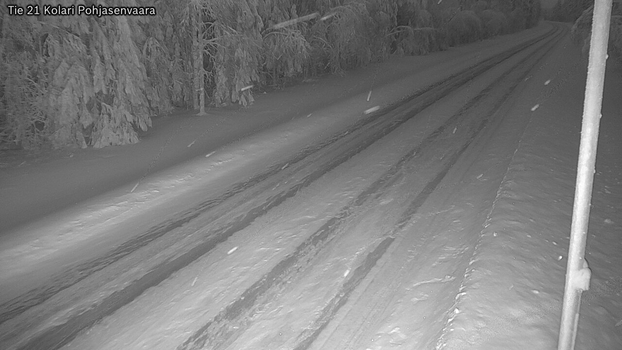 Weather Camera Image Väg 21 Kolari, Pohjasenvaara, Kolari, Lappi