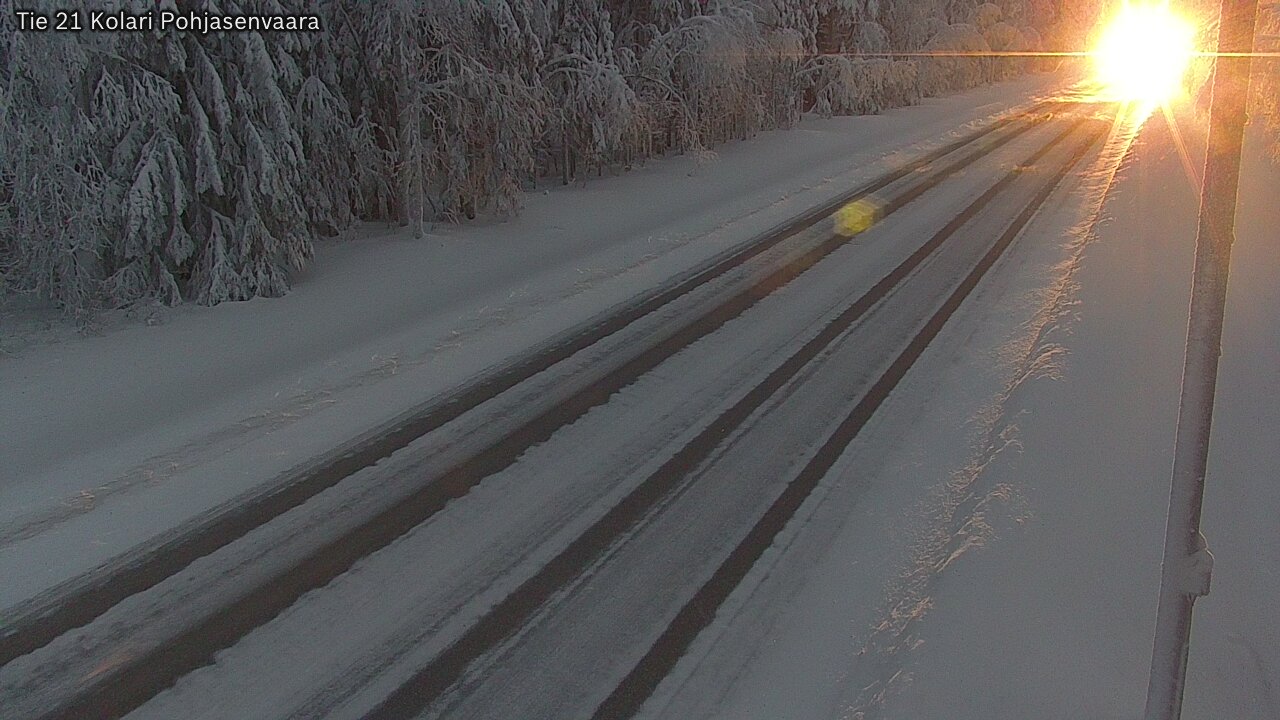 Weather Camera Image Väg 21 Kolari, Pohjasenvaara, Kolari, Lappi