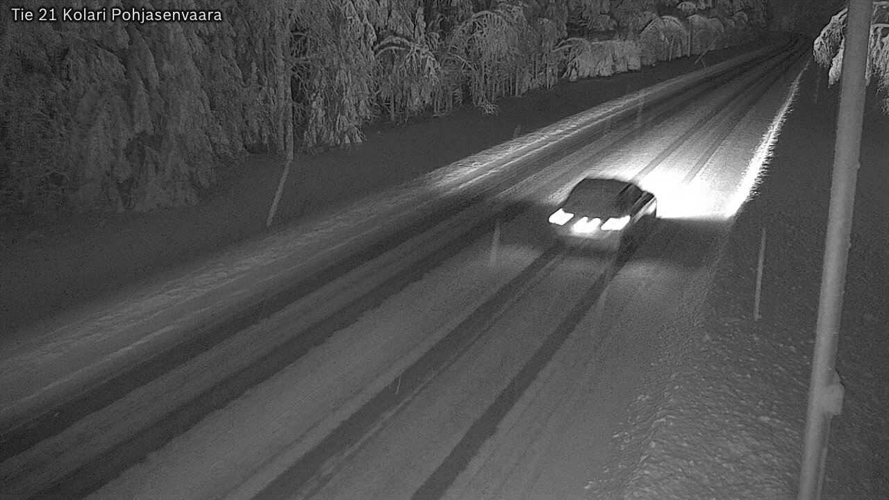 Weather Camera Image Väg 21 Kolari, Pohjasenvaara, Kolari, Lappi