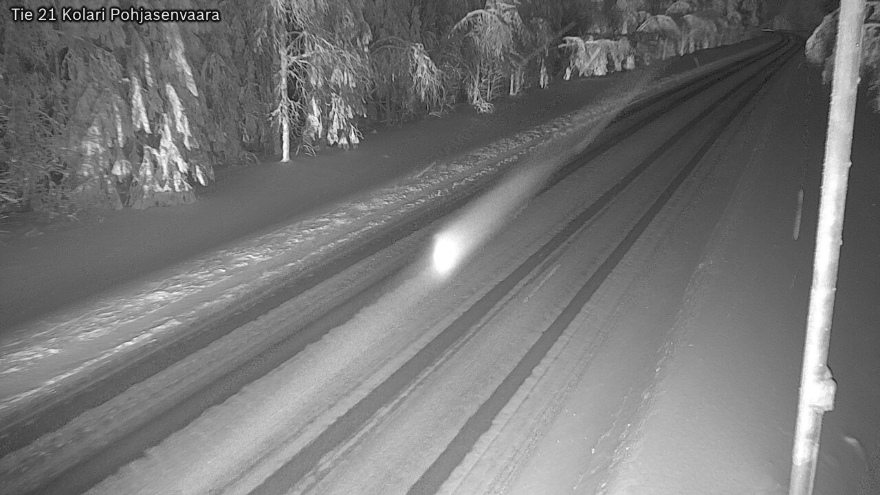 Weather Camera Image Väg 21 Kolari, Pohjasenvaara, Kolari, Lappi