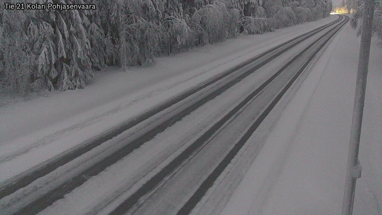 Weather Camera Image Väg 21 Kolari, Pohjasenvaara, Kolari, Lappi