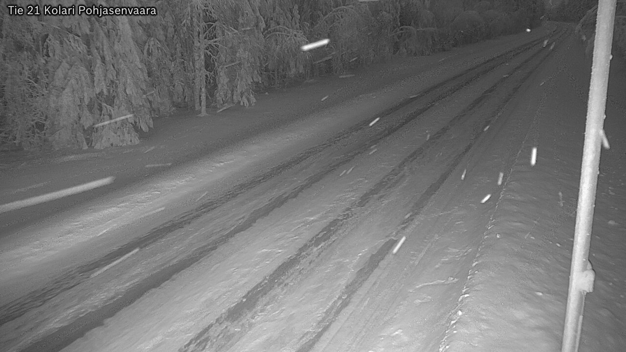 Weather Camera Image Väg 21 Kolari, Pohjasenvaara, Kolari, Lappi