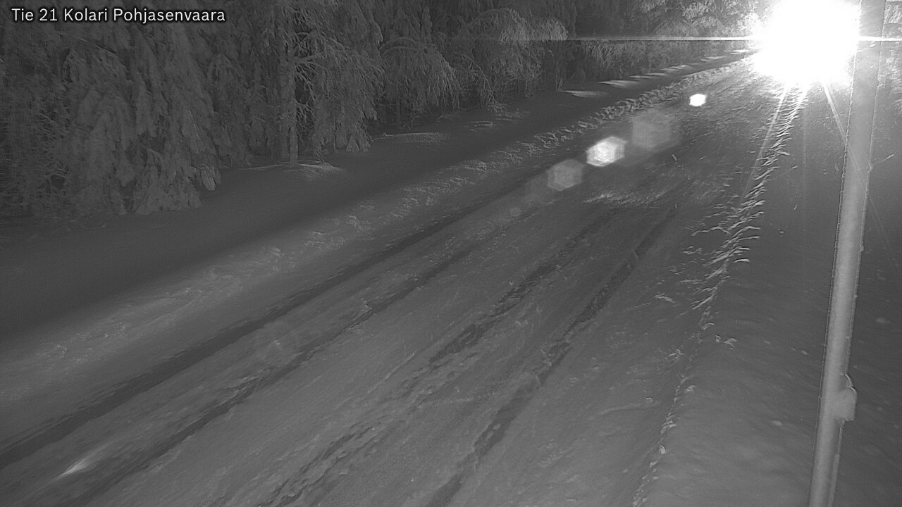 Weather Camera Image Väg 21 Kolari, Pohjasenvaara, Kolari, Lappi