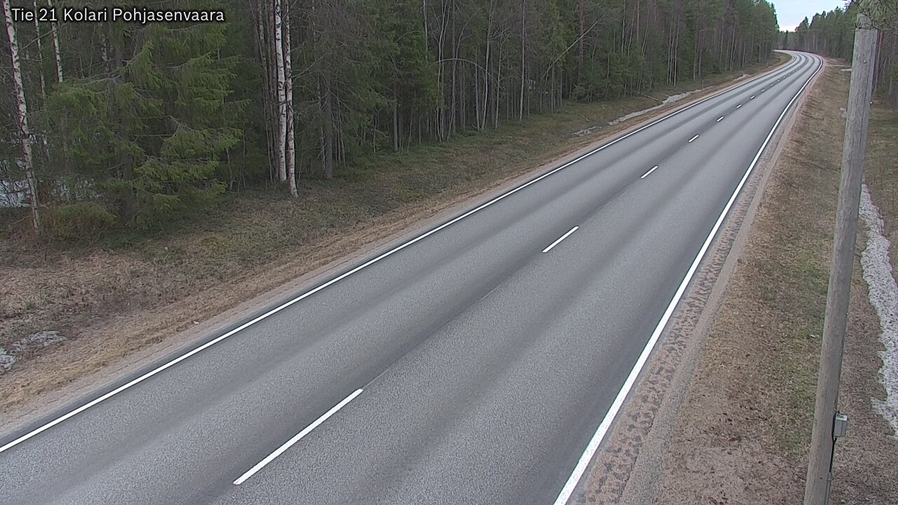 Weather Camera Image Väg 21 Kolari, Pohjasenvaara, Kolari, Lappi