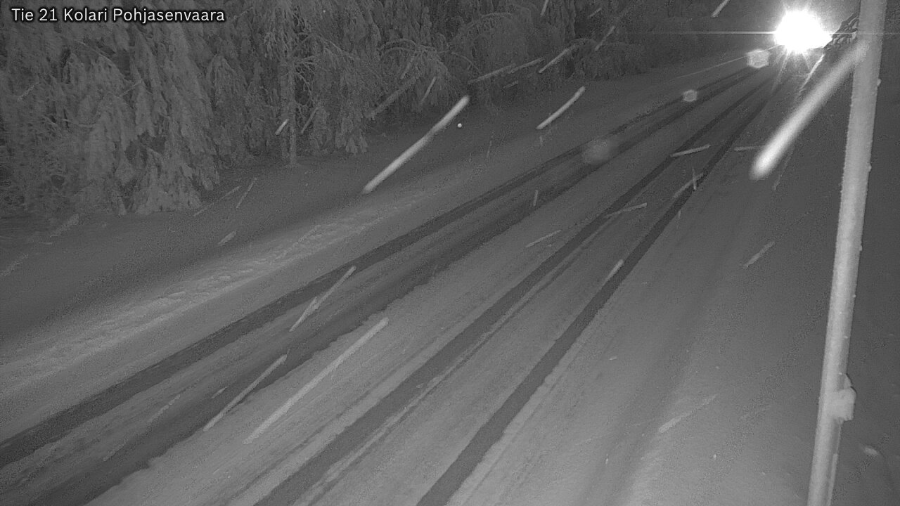 Weather Camera Image Väg 21 Kolari, Pohjasenvaara, Kolari, Lappi