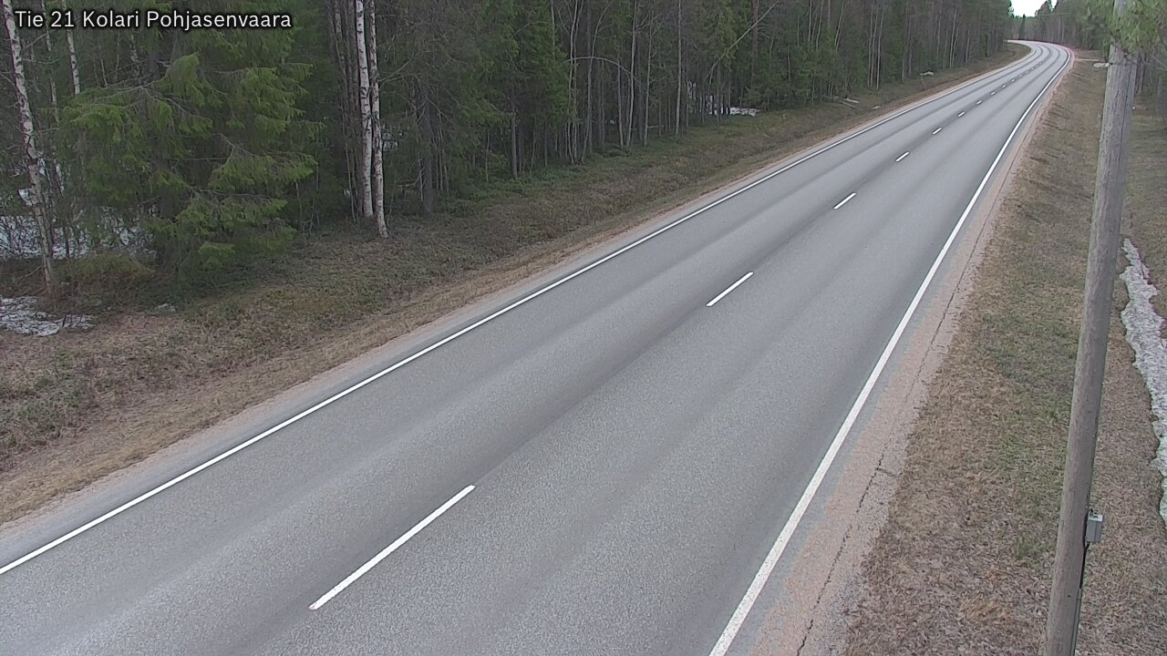 Weather Camera Image Väg 21 Kolari, Pohjasenvaara, Kolari, Lappi