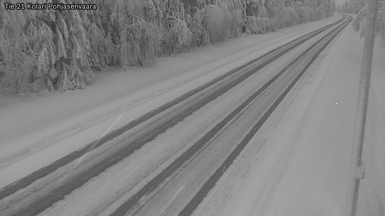 Weather Camera Image Väg 21 Kolari, Pohjasenvaara, Kolari, Lappi