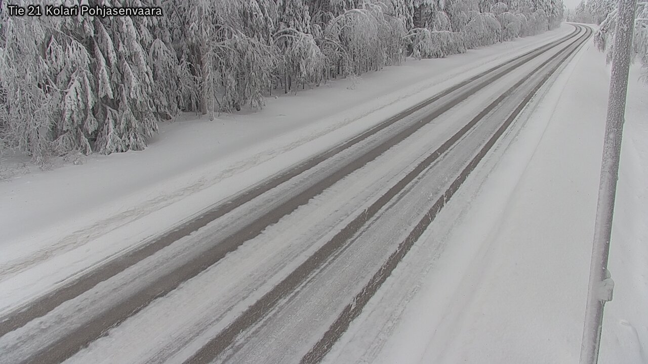 Weather Camera Image Väg 21 Kolari, Pohjasenvaara, Kolari, Lappi