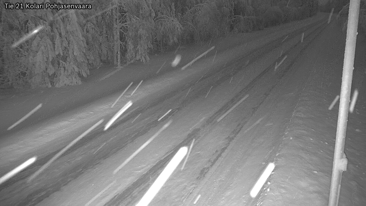 Weather Camera Image Väg 21 Kolari, Pohjasenvaara, Kolari, Lappi