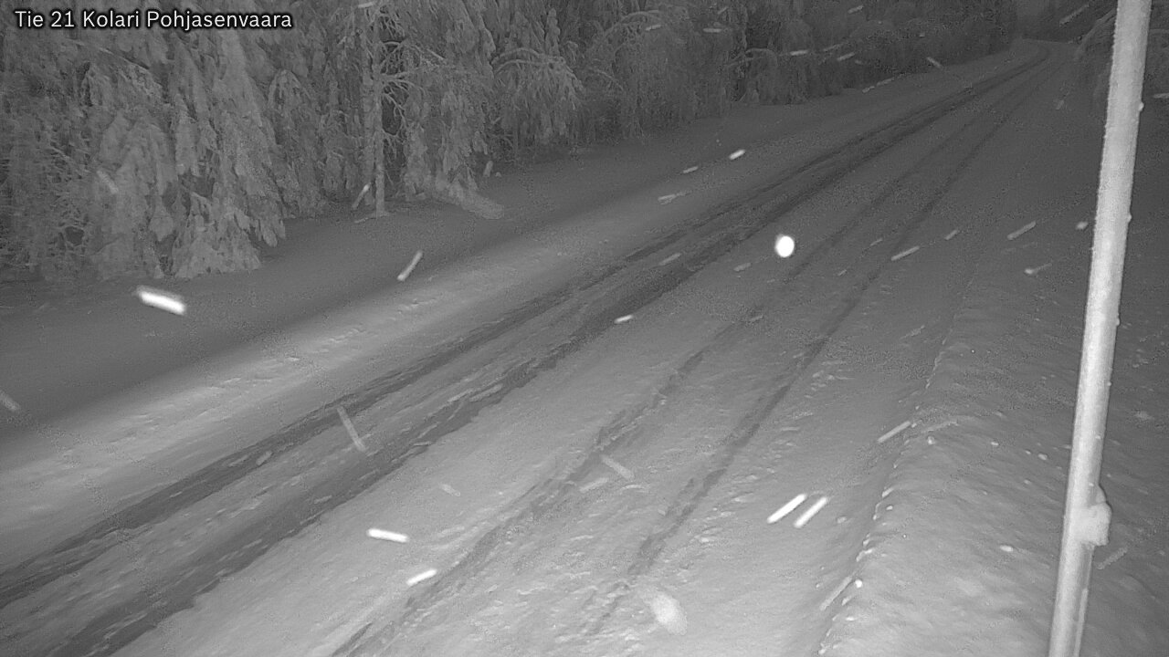 Weather Camera Image Väg 21 Kolari, Pohjasenvaara, Kolari, Lappi