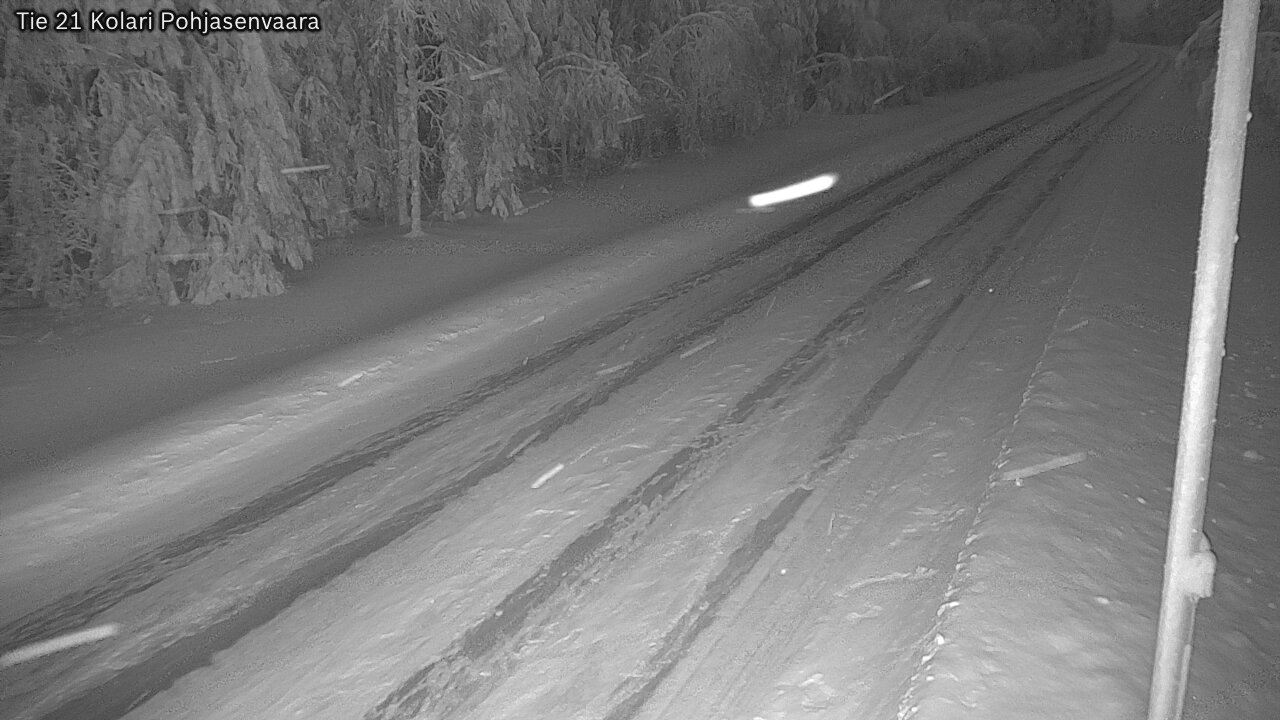 Weather Camera Image Väg 21 Kolari, Pohjasenvaara, Kolari, Lappi