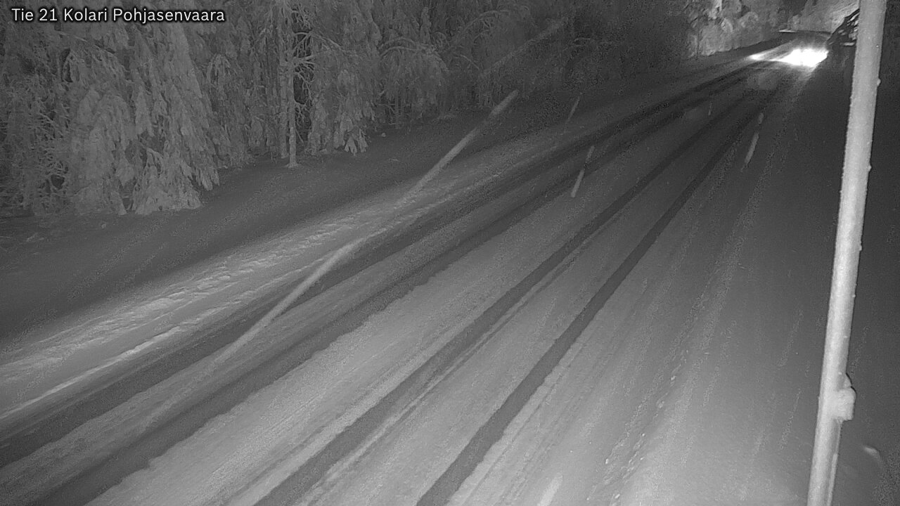 Weather Camera Image Väg 21 Kolari, Pohjasenvaara, Kolari, Lappi
