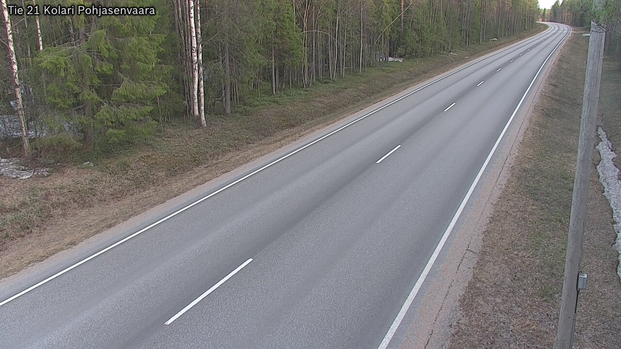 Weather Camera Image Väg 21 Kolari, Pohjasenvaara, Kolari, Lappi
