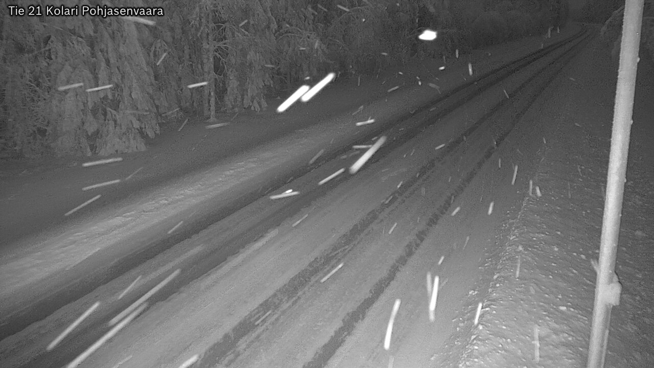 Weather Camera Image Väg 21 Kolari, Pohjasenvaara, Kolari, Lappi