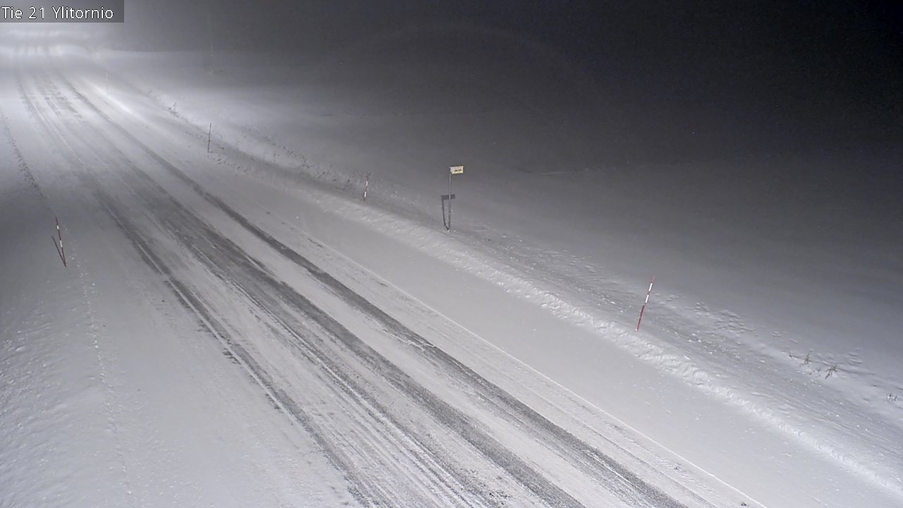 Weather Camera Image Road 21 Ylitornio, Tornio, Lappi