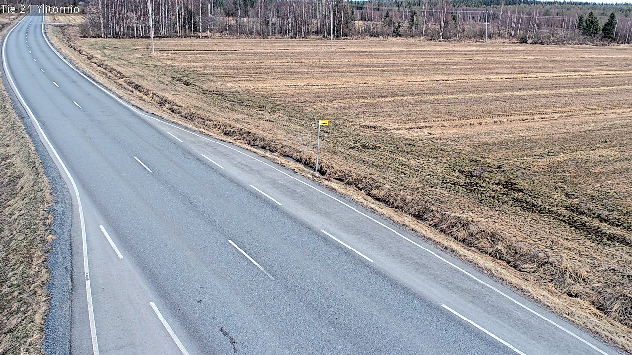 Weather Camera Image Väg 21 Övertorneå, Tornio, Lappi