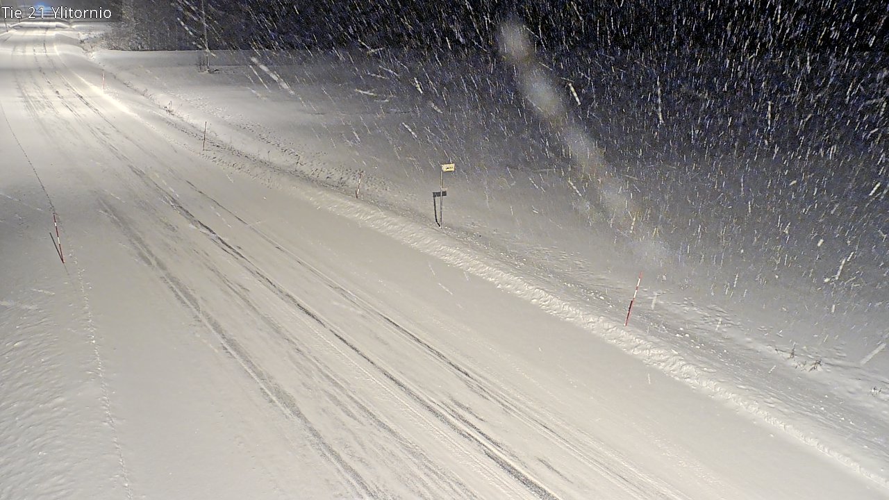 Weather Camera Image Road 21 Ylitornio, Tornio, Lappi