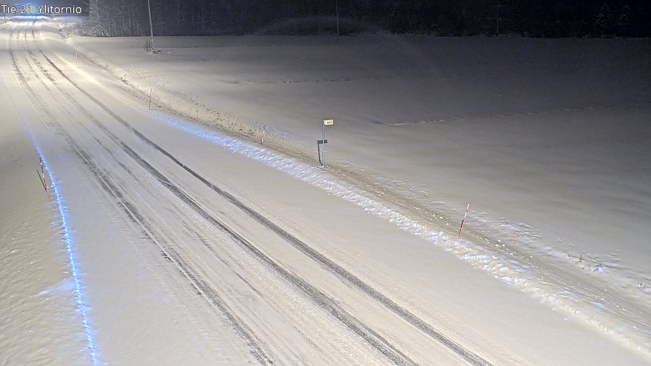 Weather Camera Image Road 21 Ylitornio, Tornio, Lappi