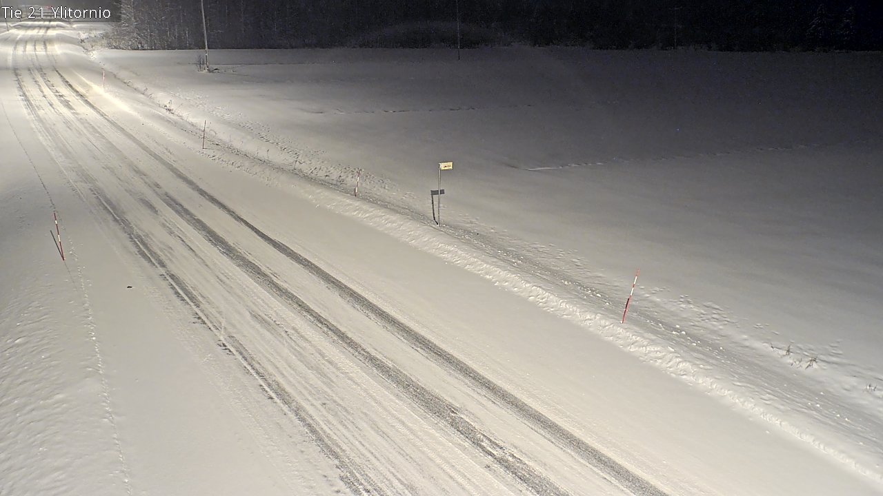Weather Camera Image Road 21 Ylitornio, Tornio, Lappi