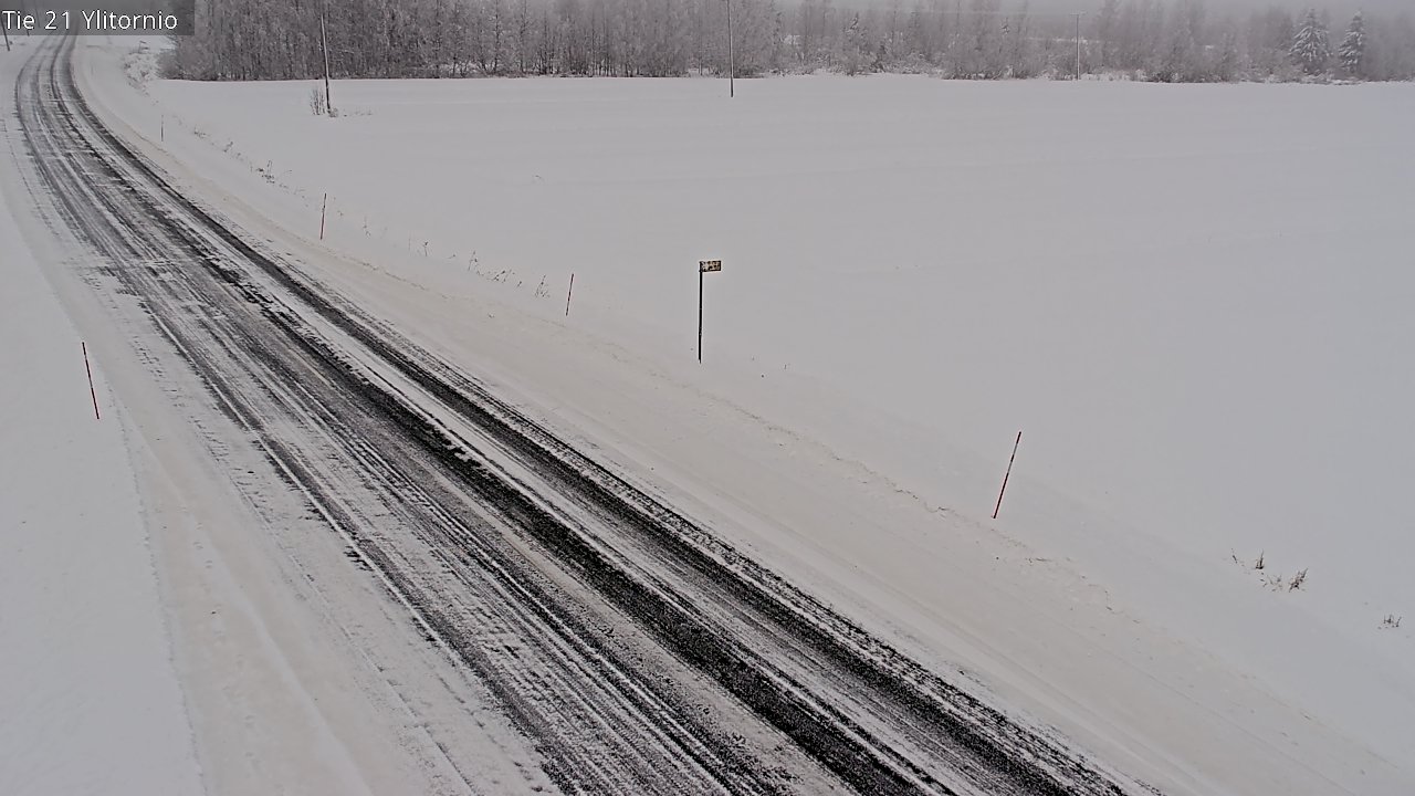 Weather Camera Image Väg 21 Övertorneå, Tornio, Lappi