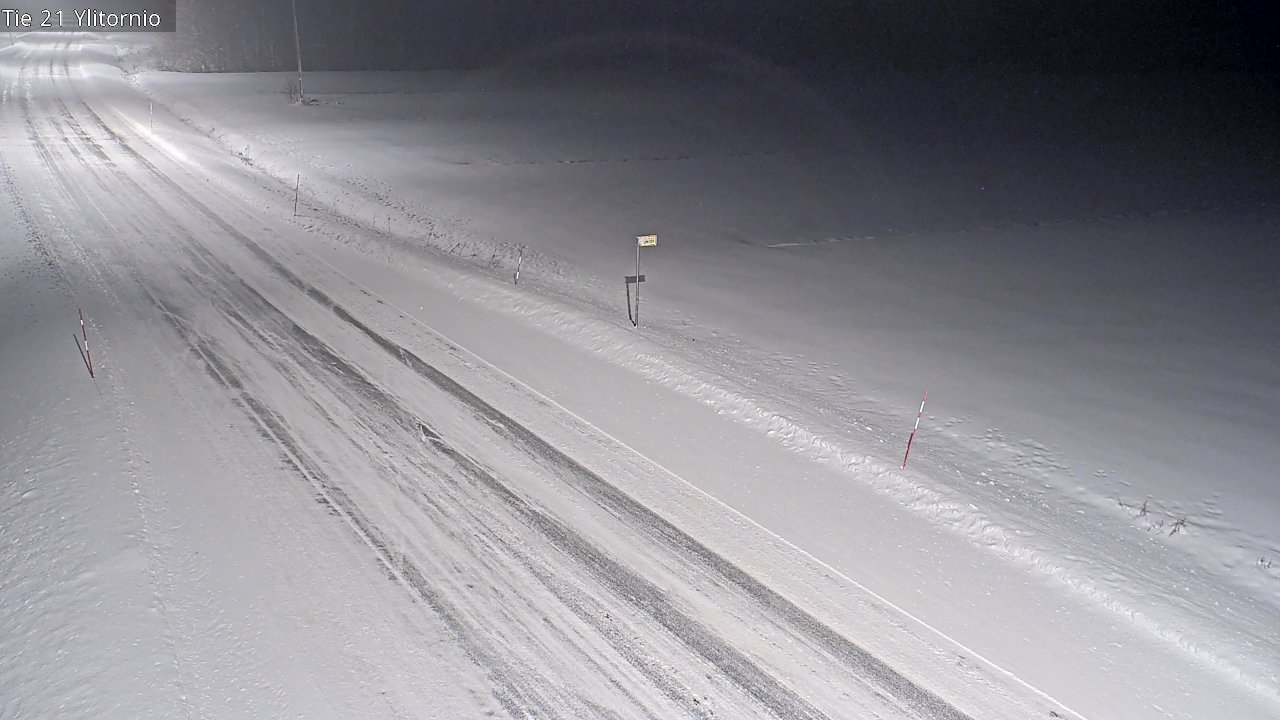 Weather Camera Image Road 21 Ylitornio, Tornio, Lappi