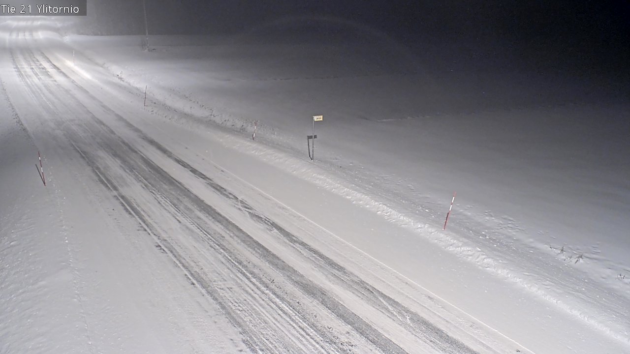 Weather Camera Image Road 21 Ylitornio, Tornio, Lappi
