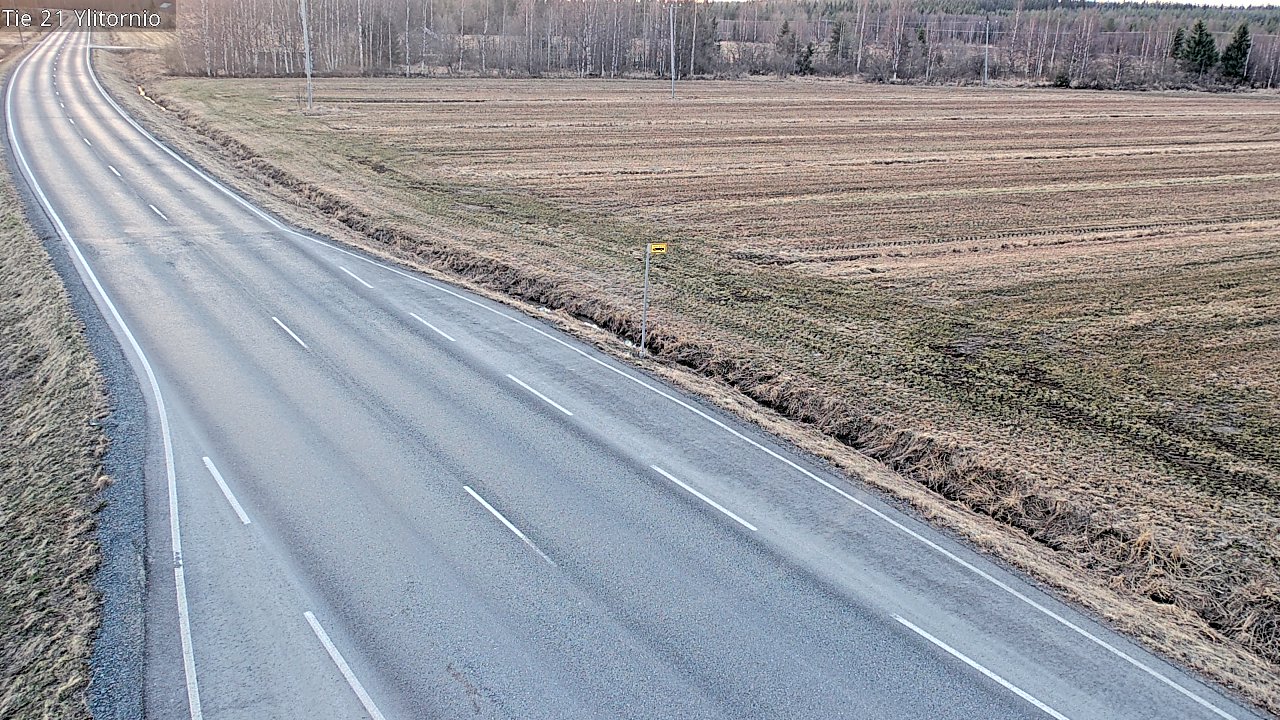 Weather Camera Image Väg 21 Övertorneå, Tornio, Lappi