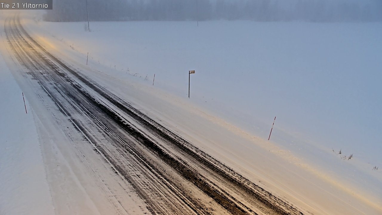 Weather Camera Image Väg 21 Övertorneå, Tornio, Lappi
