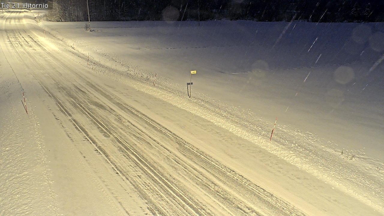 Weather Camera Image Road 21 Ylitornio, Tornio, Lappi