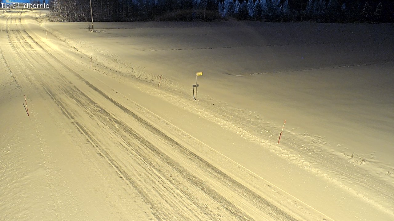 Weather Camera Image Road 21 Ylitornio, Tornio, Lappi