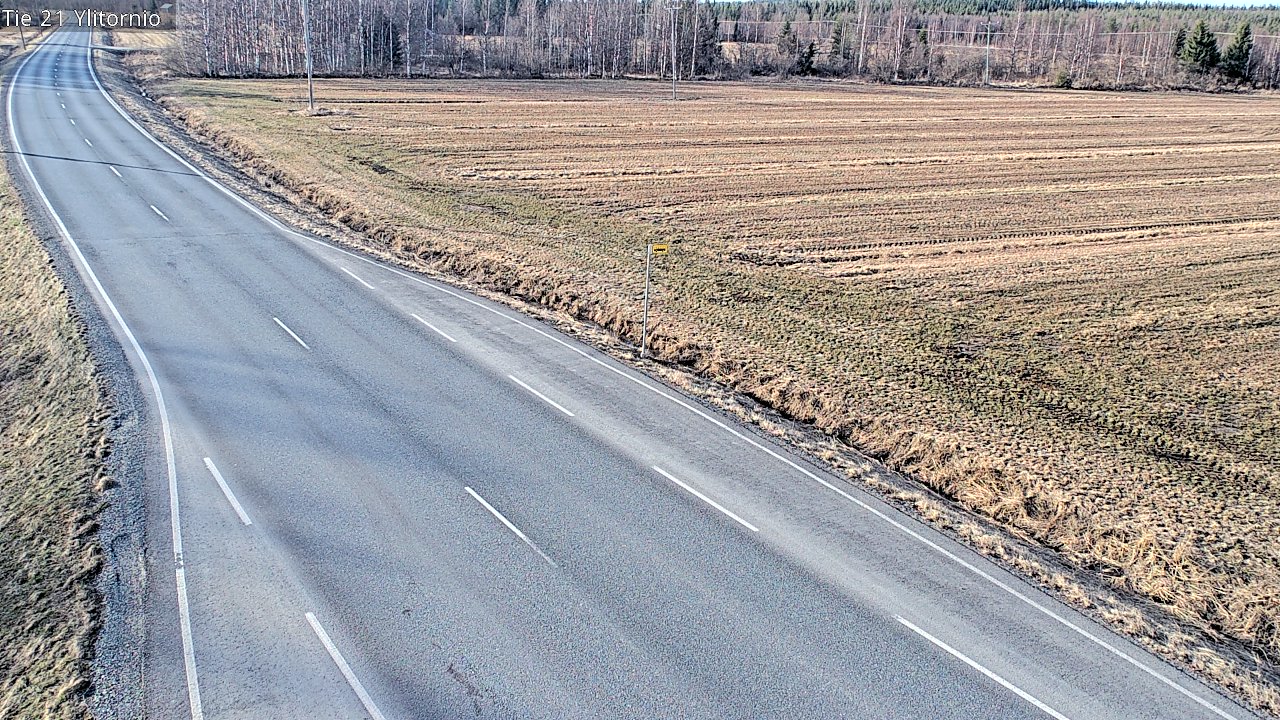 Weather Camera Image Väg 21 Övertorneå, Tornio, Lappi
