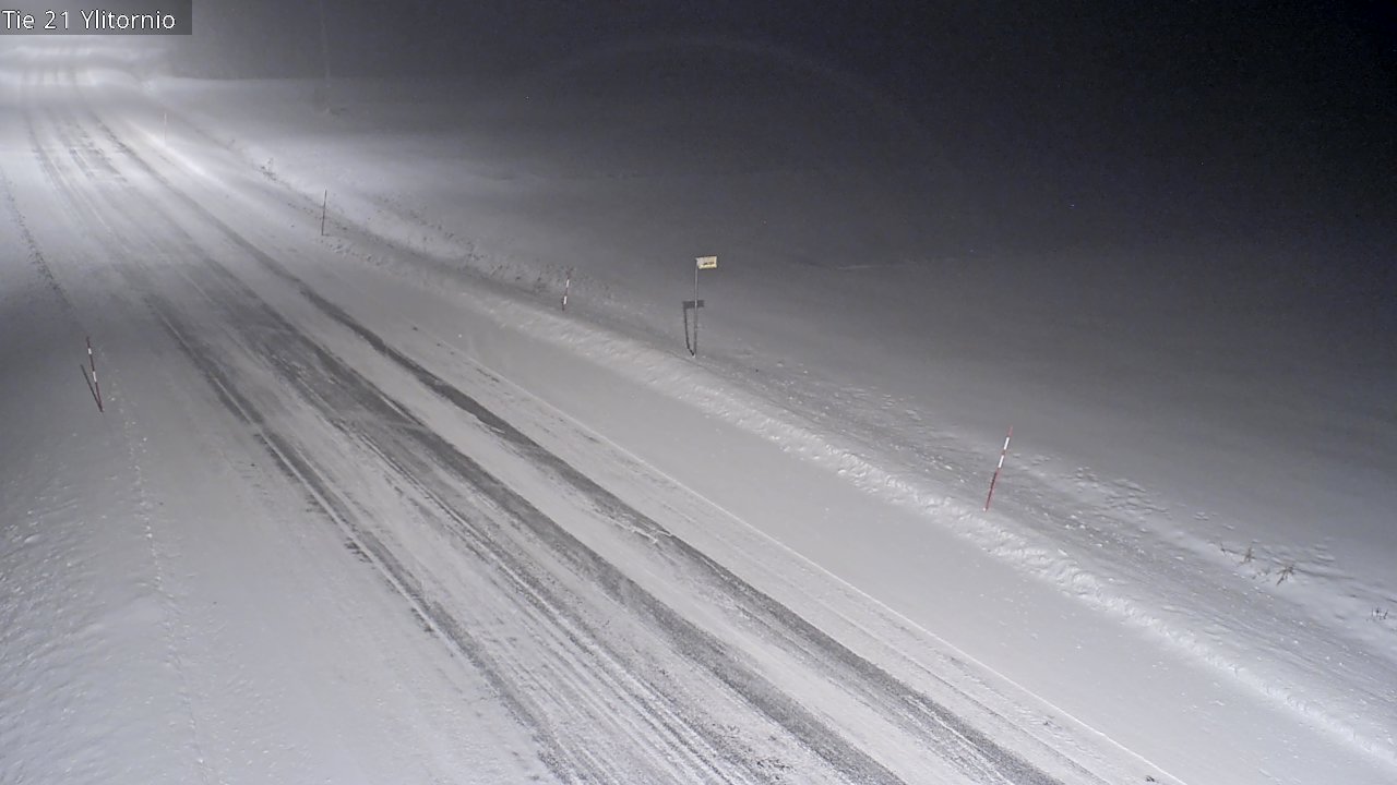 Weather Camera Image Road 21 Ylitornio, Tornio, Lappi