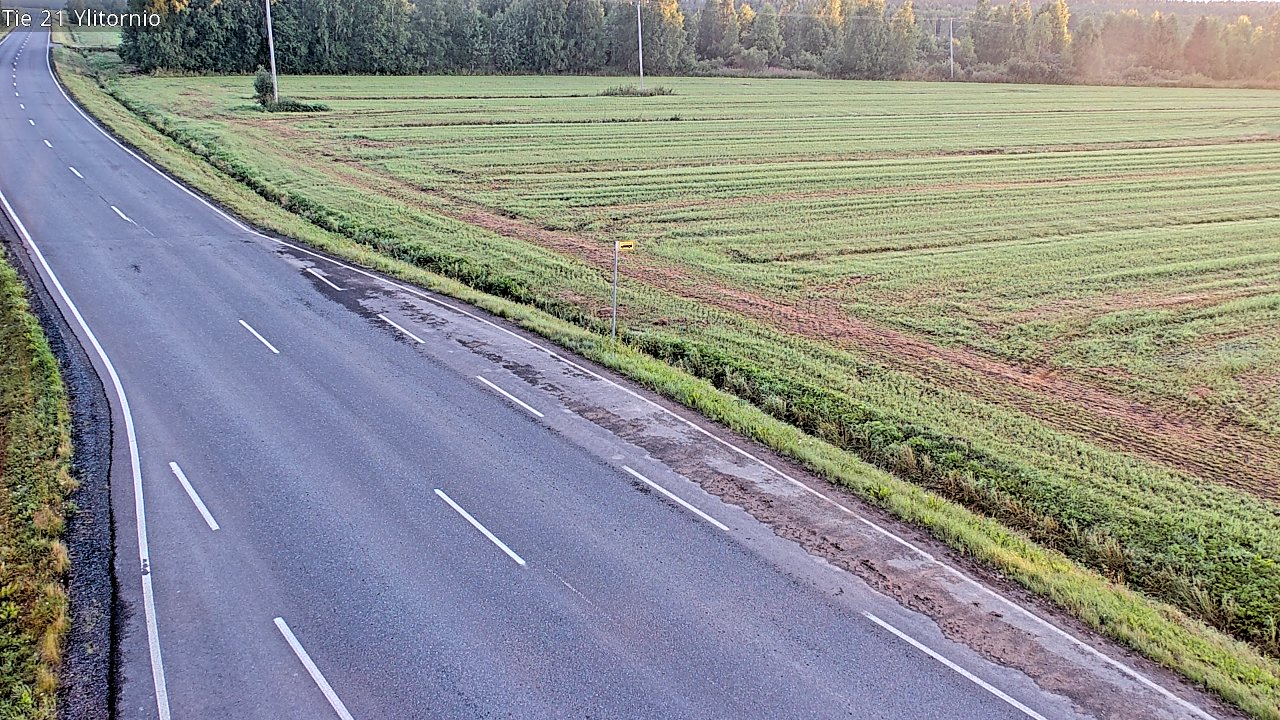 Weather Camera Image Road 21 Ylitornio, Tornio, Lappi