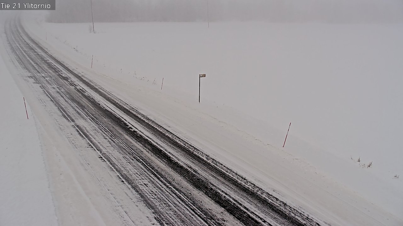 Weather Camera Image Väg 21 Övertorneå, Tornio, Lappi