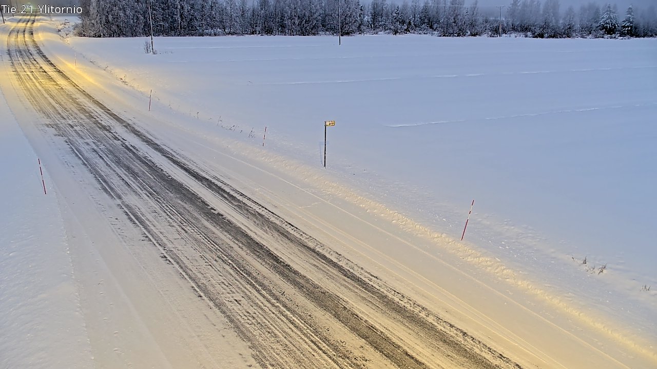 Weather Camera Image Road 21 Ylitornio, Tornio, Lappi