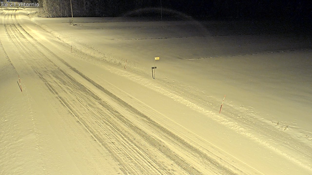 Weather Camera Image Road 21 Ylitornio, Tornio, Lappi