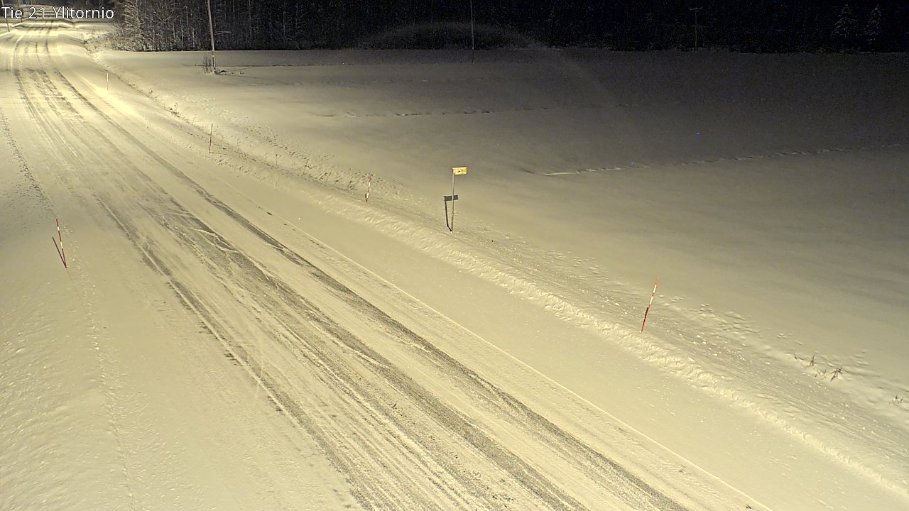 Weather Camera Image Road 21 Ylitornio, Tornio, Lappi