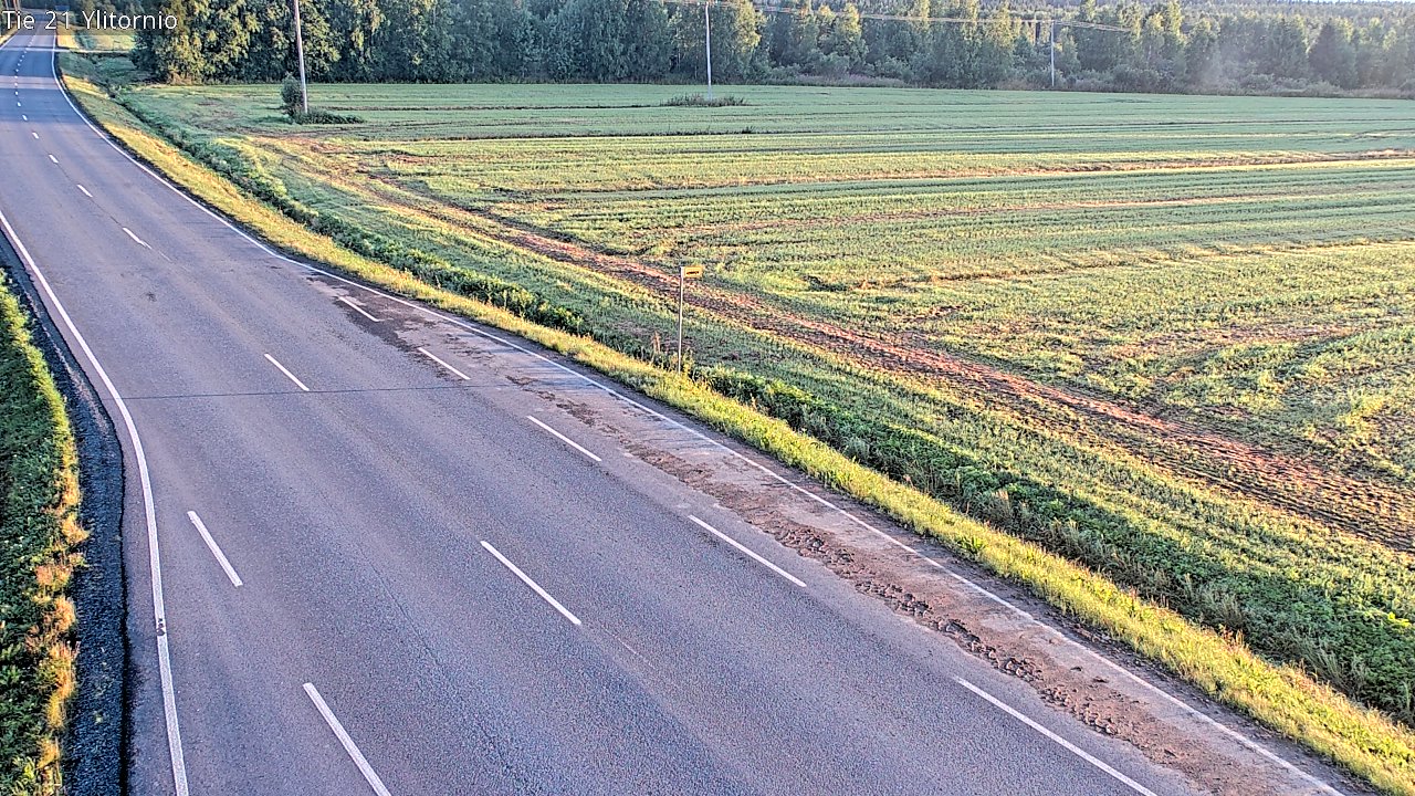 Weather Camera Image Road 21 Ylitornio, Tornio, Lappi