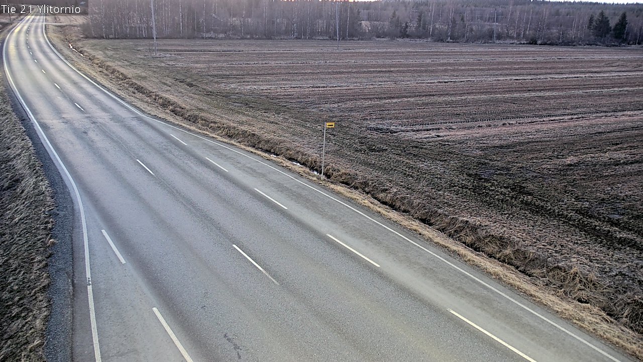 Weather Camera Image Road 21 Ylitornio, Tornio, Lappi