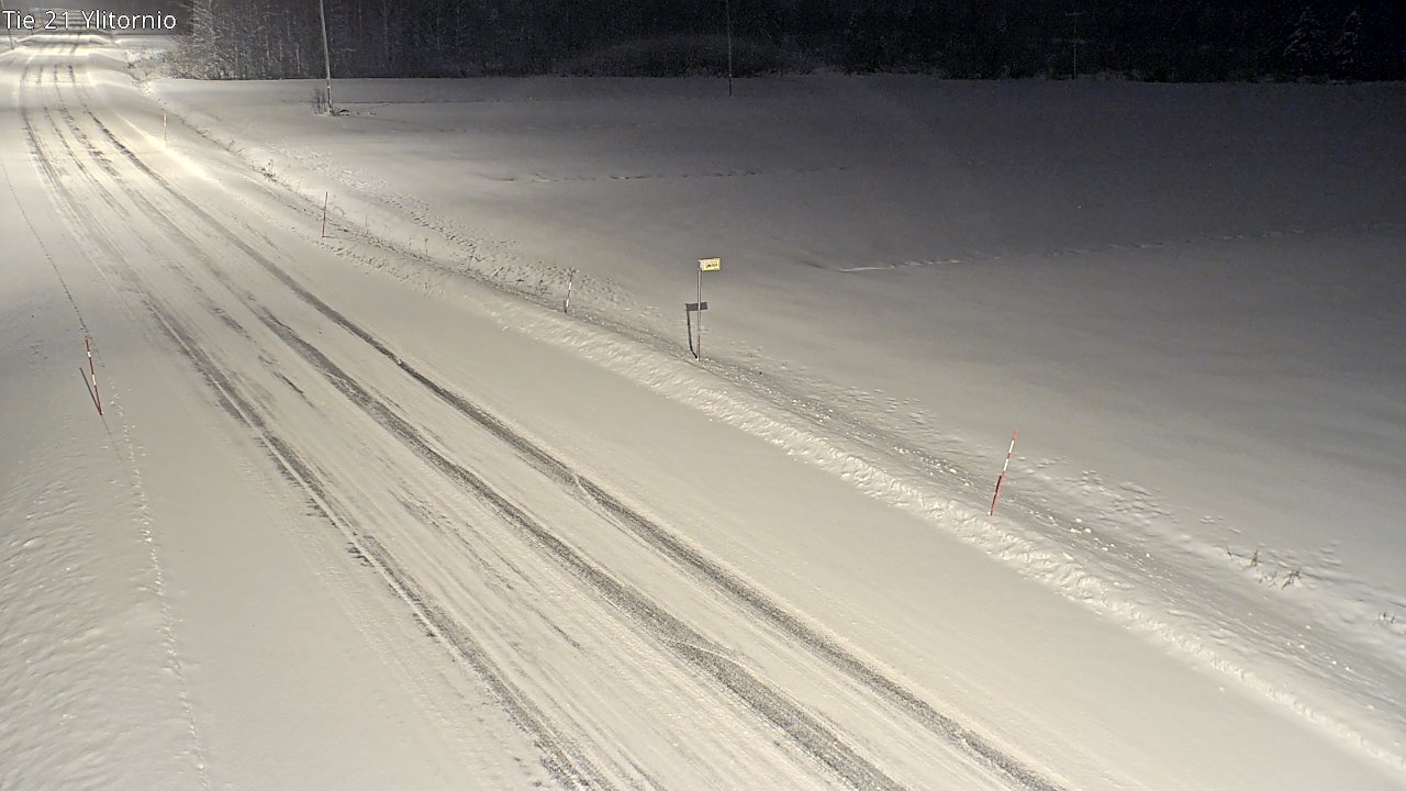 Weather Camera Image Road 21 Ylitornio, Tornio, Lappi