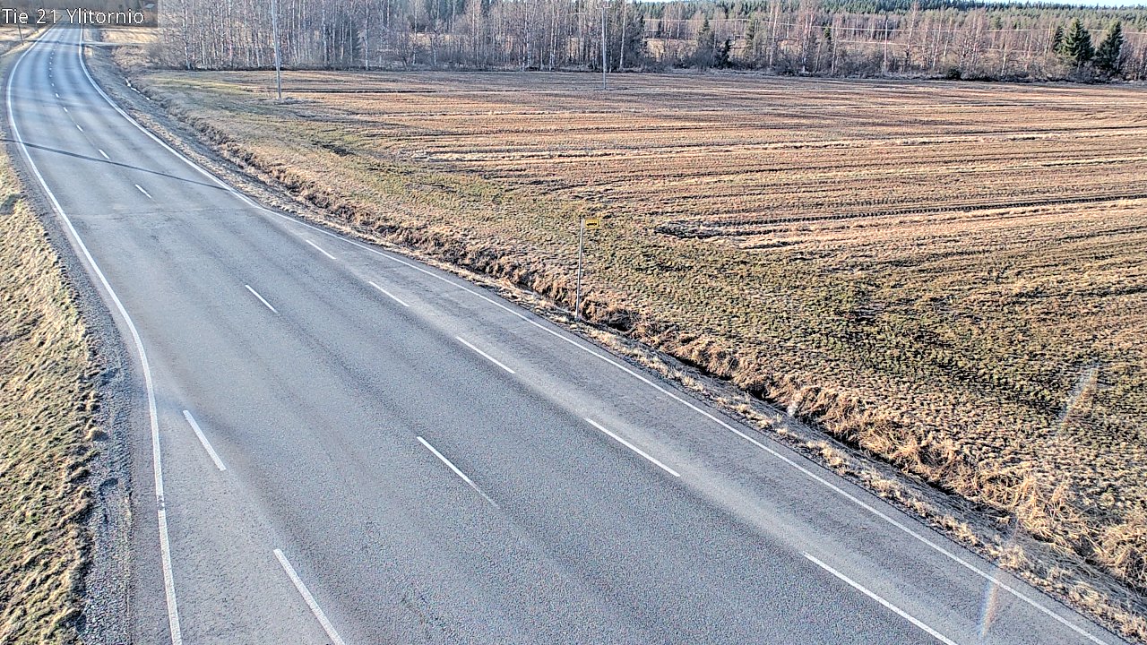 Weather Camera Image Väg 21 Övertorneå, Tornio, Lappi