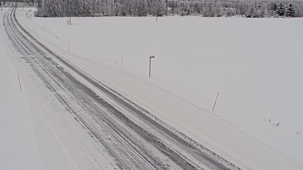 Weather Camera Image Road 21 Ylitornio, Tornio, Lappi