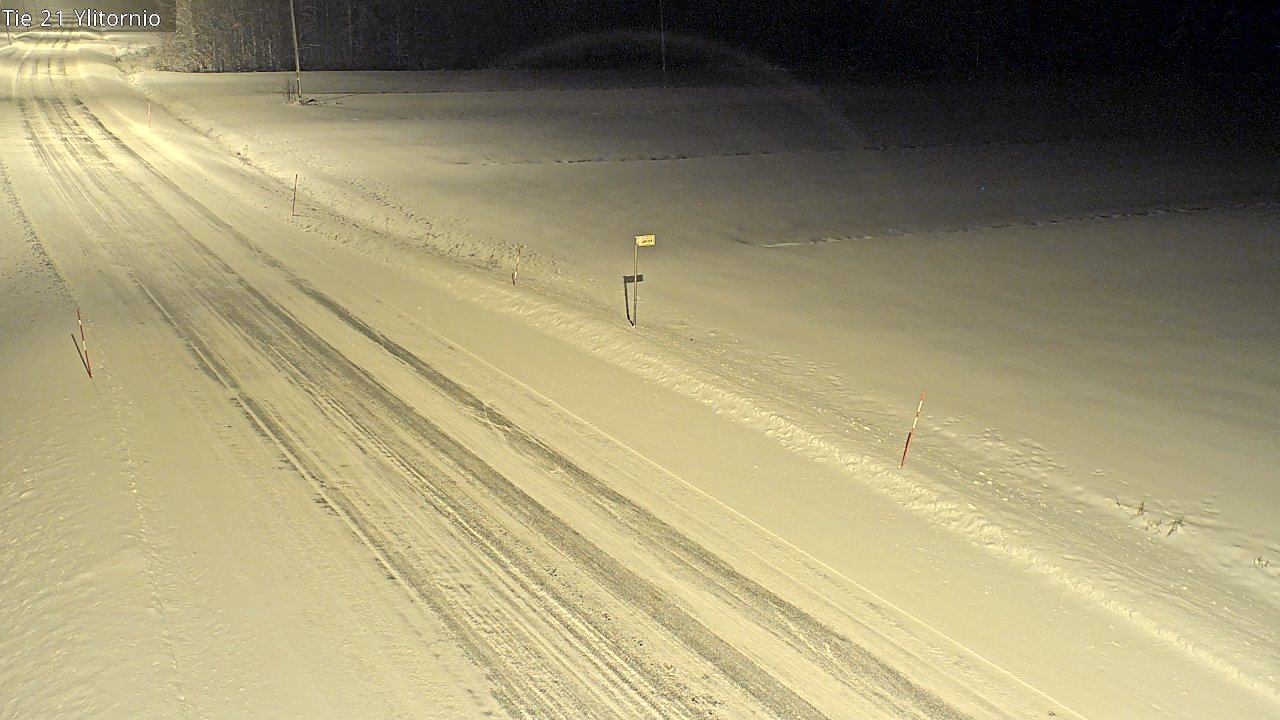 Weather Camera Image Road 21 Ylitornio, Tornio, Lappi