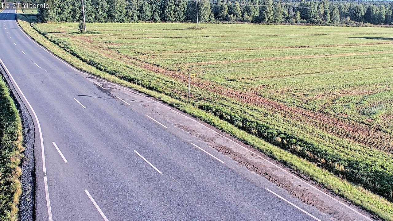 Weather Camera Image Road 21 Ylitornio, Tornio, Lappi