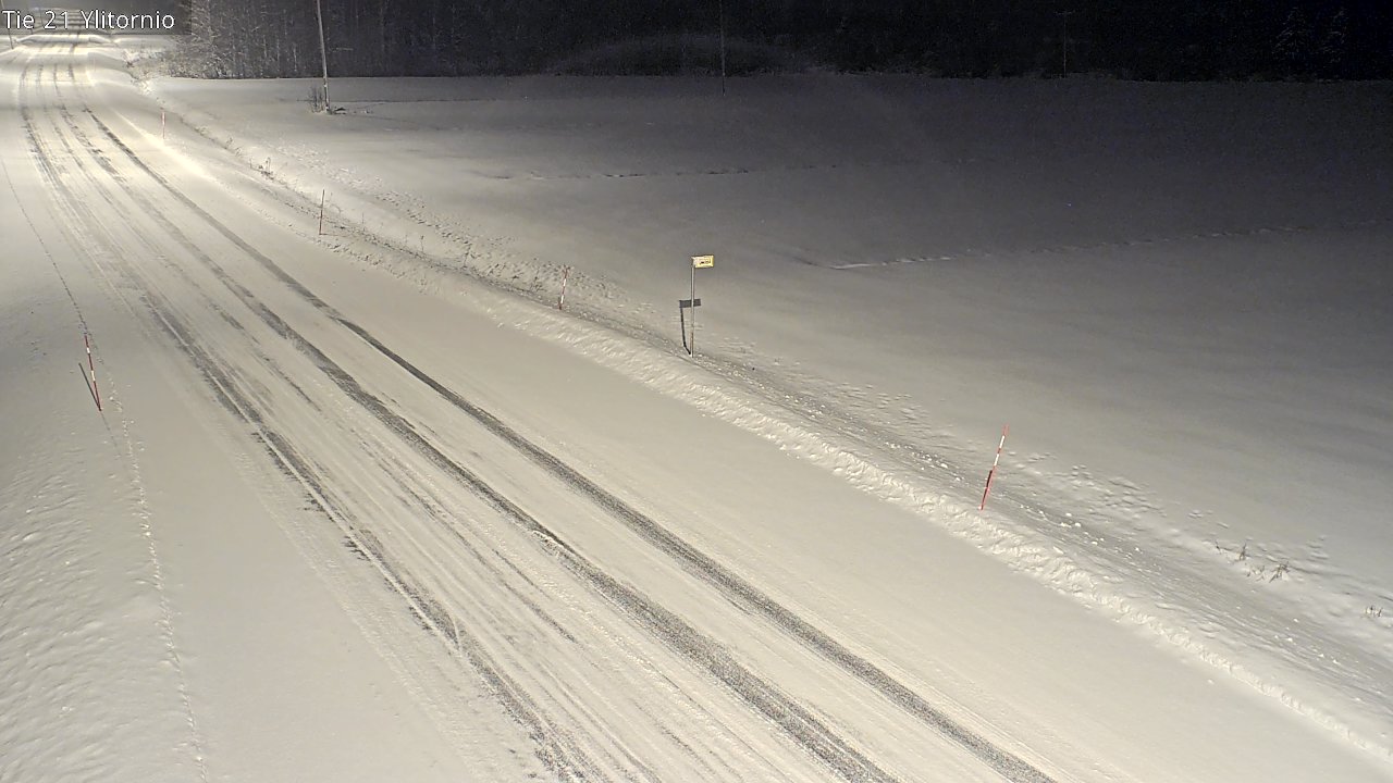 Weather Camera Image Road 21 Ylitornio, Tornio, Lappi
