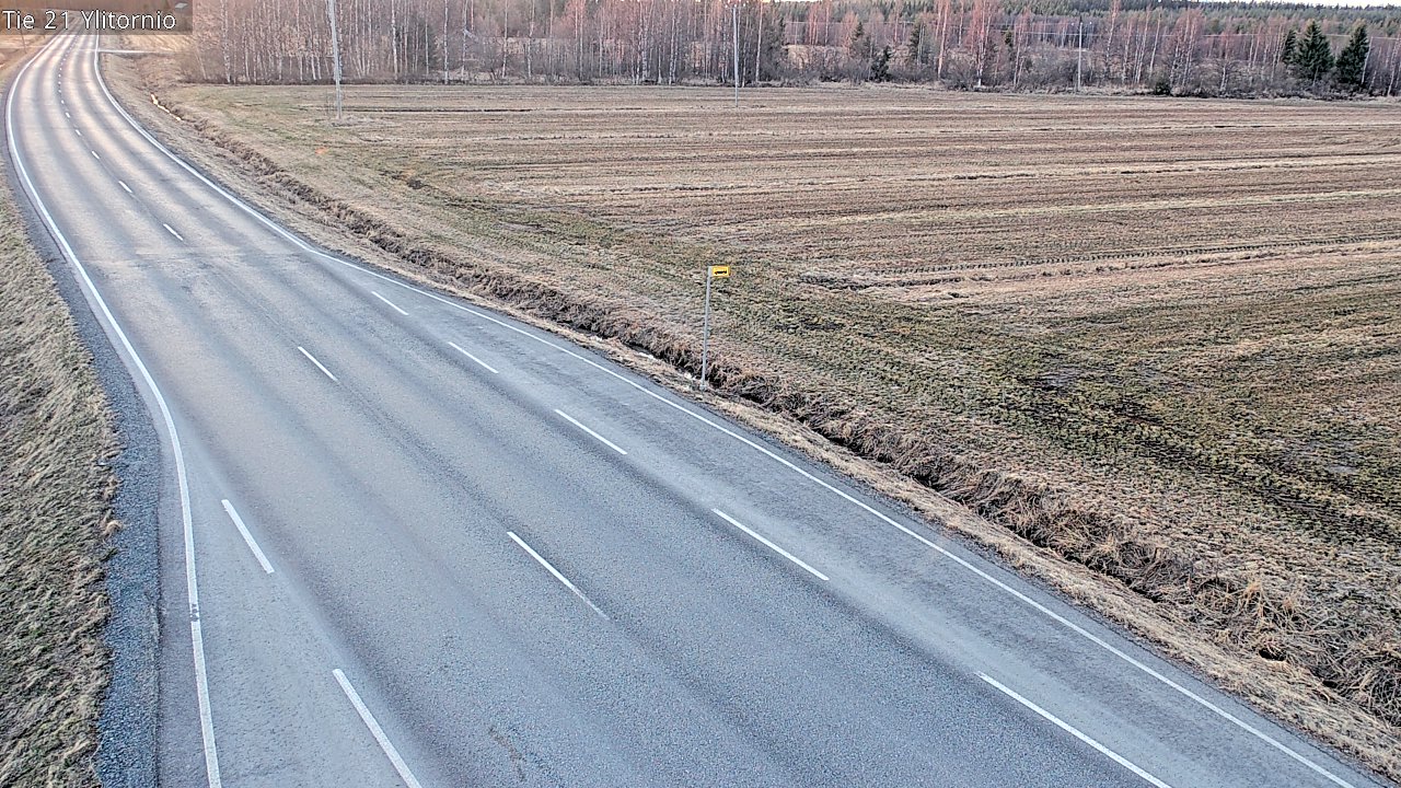Weather Camera Image Väg 21 Övertorneå, Tornio, Lappi
